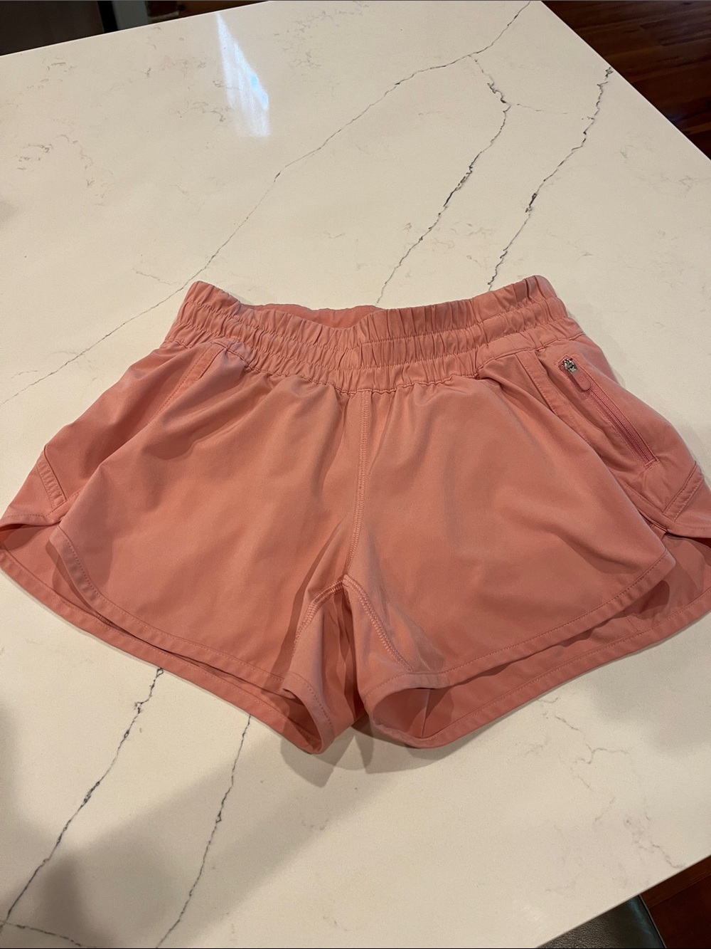 lululemon athletica Rose-Peach Athletic Shorts